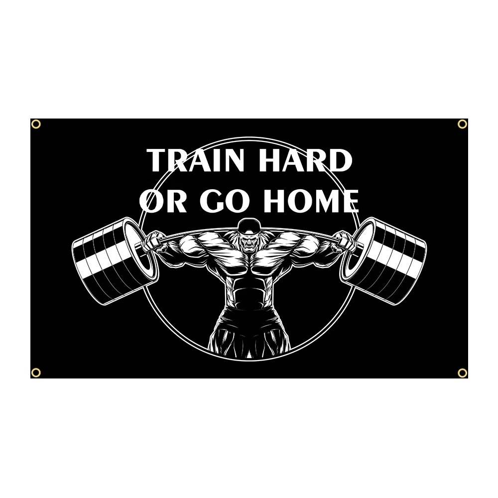 Bandera de 90x150cm para musculación, bandera para gimnasio, Fitness, ejercicio, decoración corporal - imagen 2
