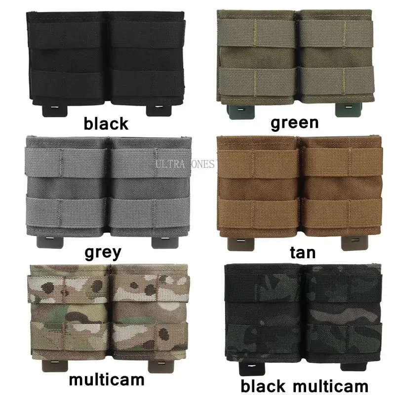 Bolsa táctica 5,56, doble revista, dibujo rápido, bolsa MOLLE Mag, portador, tapa abierta, tiro, caza, juego de guerra, Rifle, bolsillo Mag - imagen 2