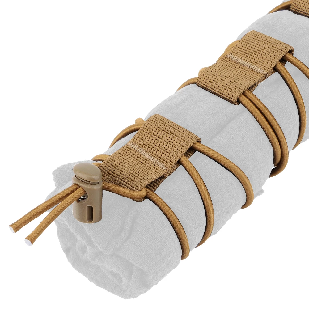 Bandera táctica de la antigua Gloria, correa de sujeción elástica elástica, retención de cordón de choque, correas Molle, bloqueo de cordón, accesorio seguro - imagen 5