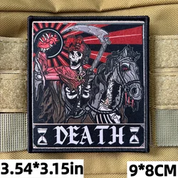 Parche táctico Caballero de la muerte calavera soldado velcro