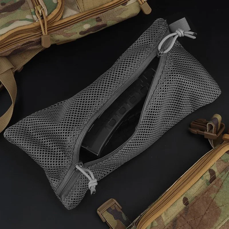 Bolsa de malla de almacenamiento táctico (6x12 pulgadas) Accesorios Airsoft - imagen 3
