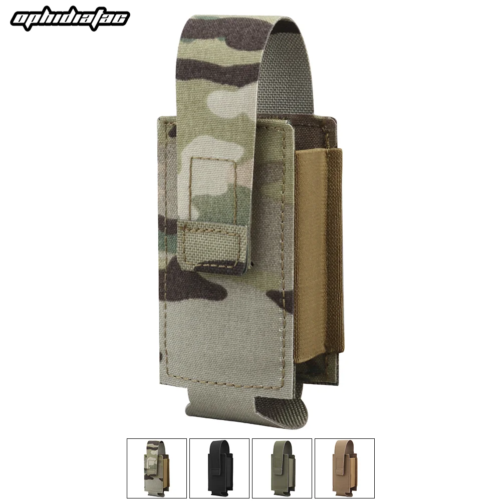 OphidianTac-bolsa para bomba impactante, bolsa Molle para bomba de humo, soporte para torniquete, bolsa organizadora EDC, bolsa de almacenamiento de accesorios de caza
