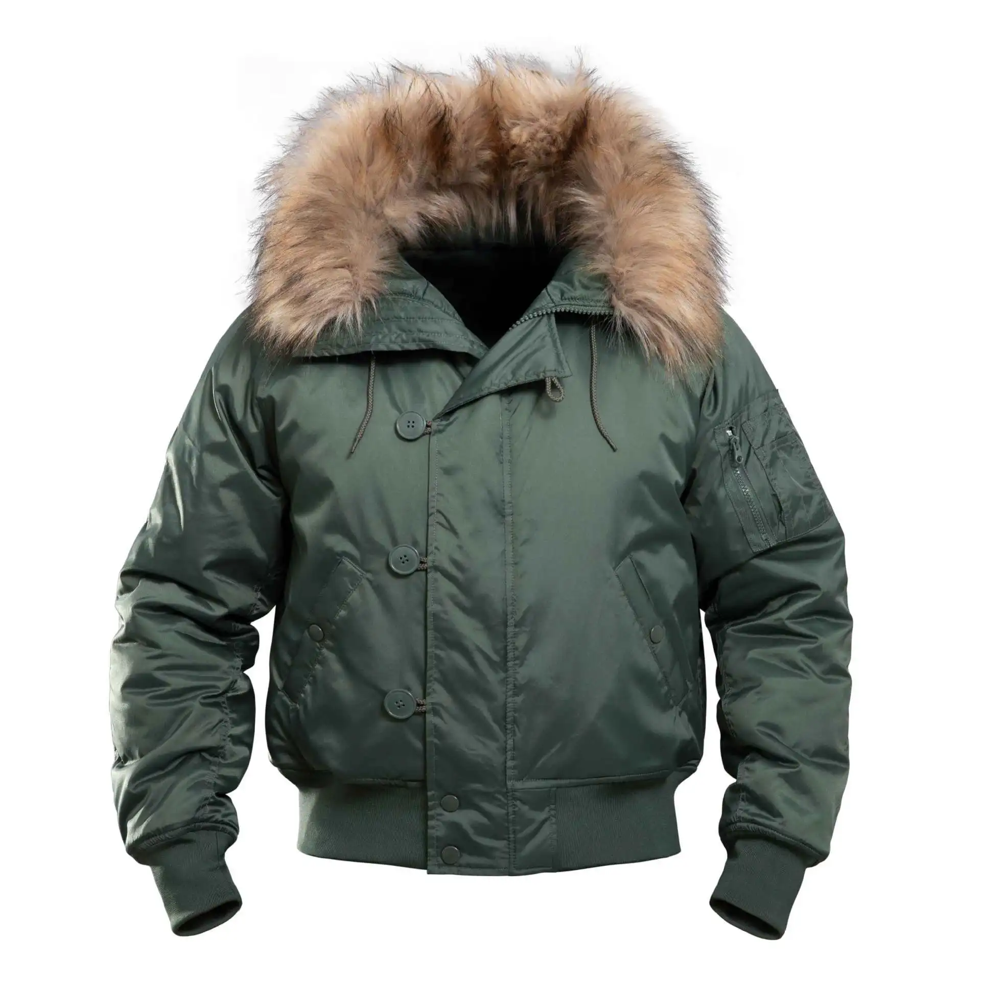 N2B Chaqueta de algodón táctica de protección Polar contra el frío para hombre, abrigo corto cálido de invierno con capucha para montar al aire libre, traje de tormenta grueso, cortavientos - imagen 5