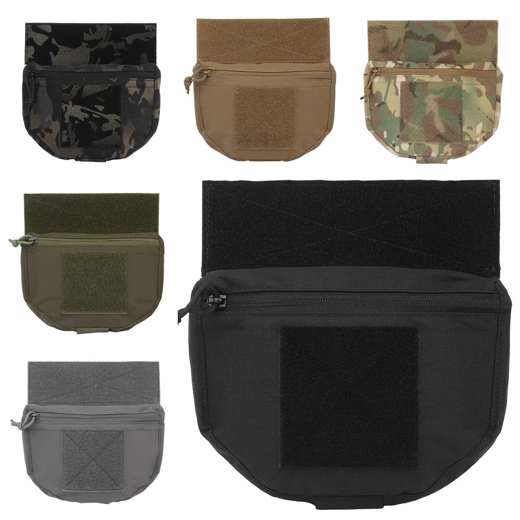 Bolsa de descarga táctica, Mini bolsa de herramientas Molle, riñonera con Kit de transporte de gancho y bucle para chaleco de combate Airsoft, aparejo de pecho - imagen 5