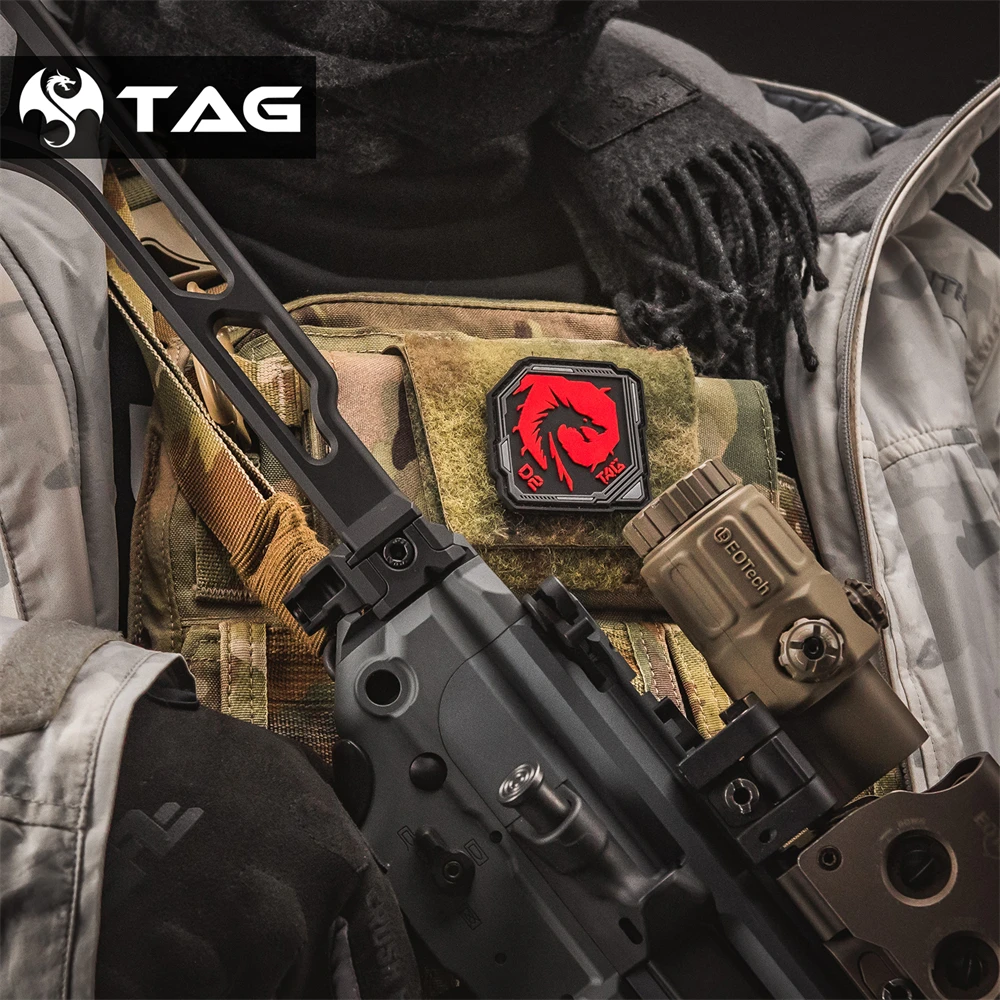 Tema D2-TAG Detour insignia táctica parche de PVC para ropa casco y decoración de bolso - imagen 4