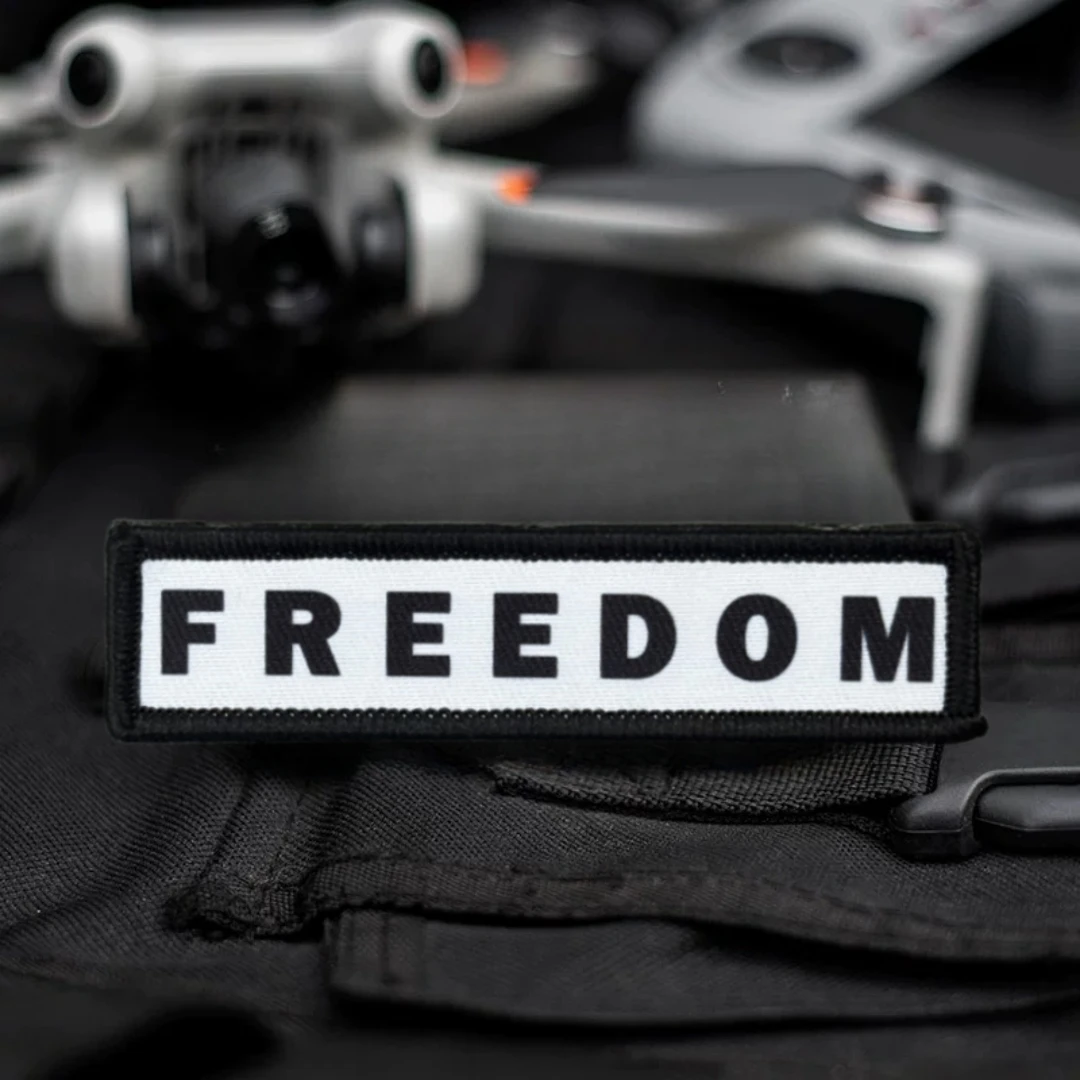 Parche táctico de moral patriótica "FREEDOM", brazalete del ejército militar, parches de gancho y bucle impresos para ropa, pegatina para mochila - imagen 5