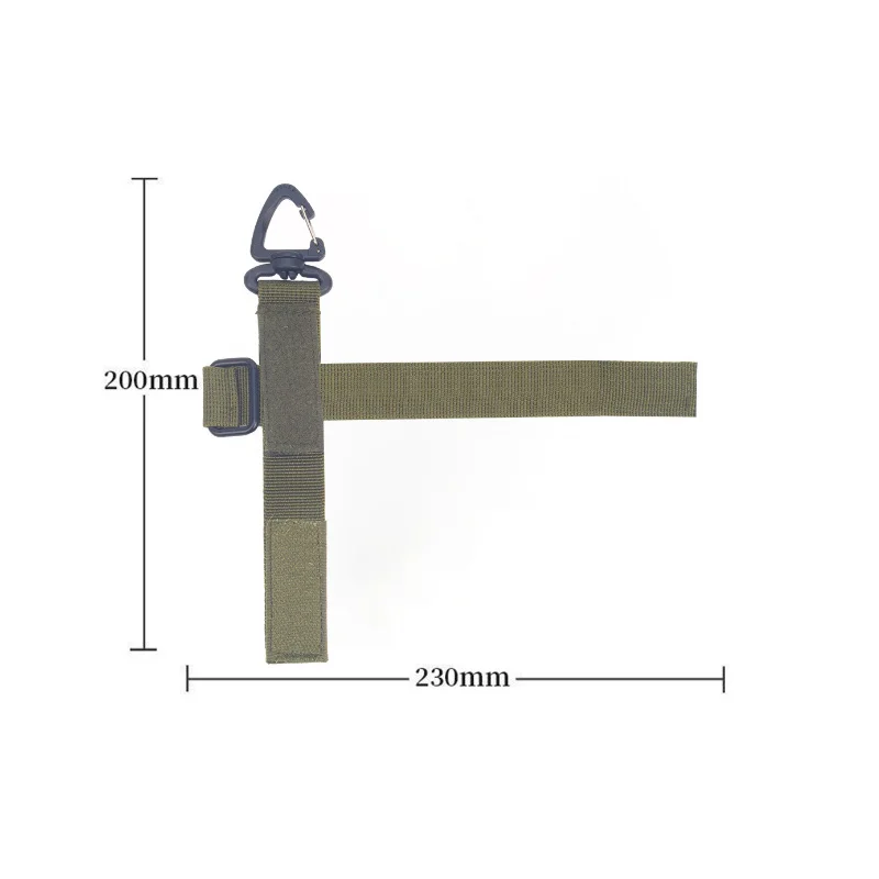 3 uds Molle cinturón Keeper correas Clip llaveros soportes para mosquetones gancho botella de agua colgador llavero cierre accesorio de caza - imagen 3