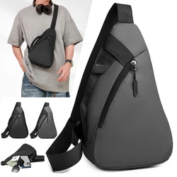 Bolso cruzado pecho hombre para ciclismo senderismo gimnasio y viaje