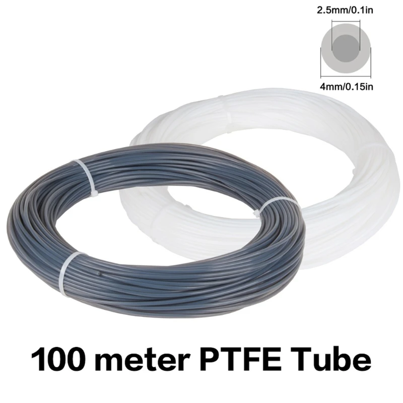 Tubo PTFE teflón antiobstrucción para impresora 3D