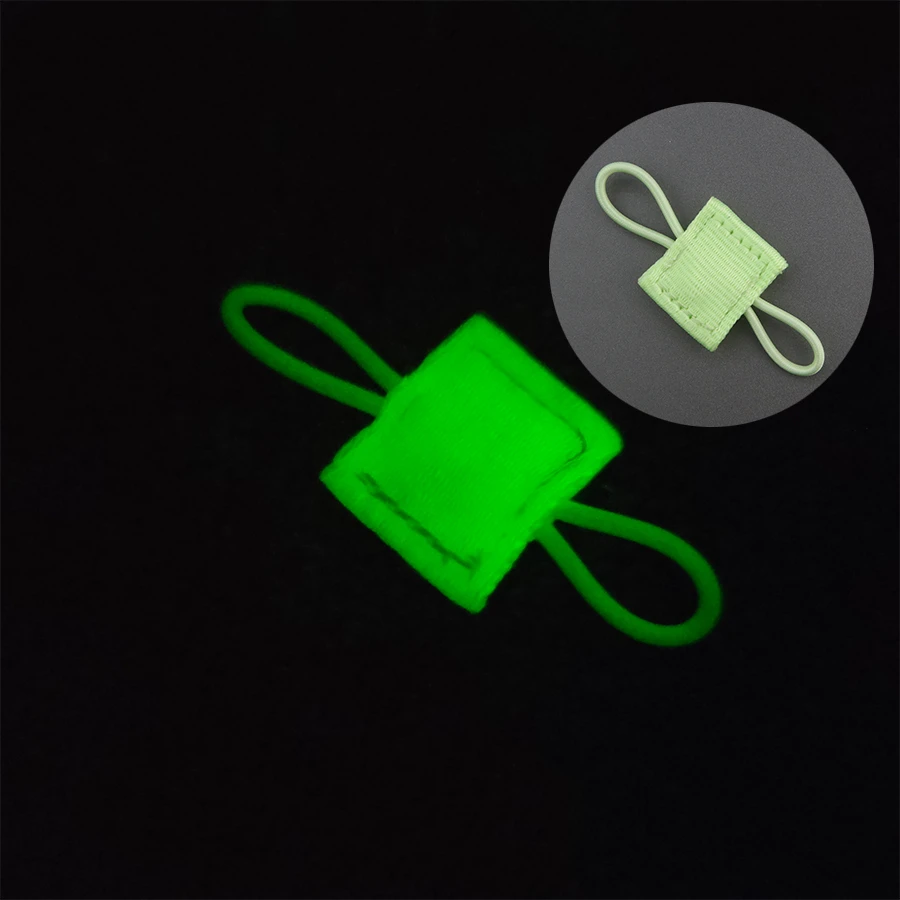 Correa fija Molle luminosa, hebilla de correas elásticas, chaleco táctico para exteriores, accesorio, cuerda de encuadernación de antena para exteriores