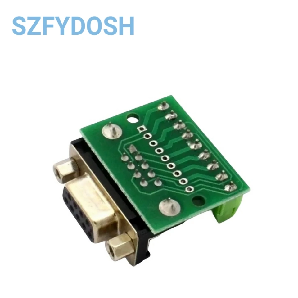 Adaptador DB9 macho hembra, módulo de terminales de señales, RS232, RS485, serie a Terminal, conector de 9 pines y 9 orificios - imagen 3