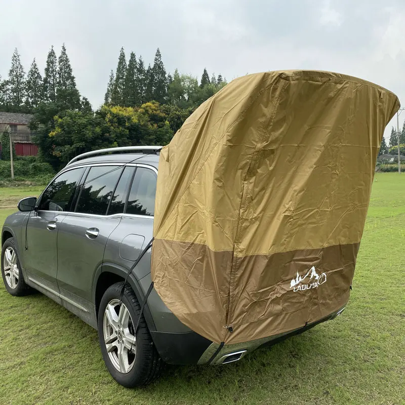 Tienda de campaña para maletero de coche, parasol a prueba de lluvia para SUV, tienda trasera Simple para autocaravana, tienda de campaña para coche al aire libre sin tubería de hierro, nuevo - imagen 2