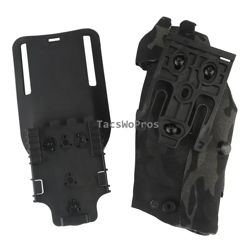 Funda para pistola de caza, fundas para mano derecha de combate táctico de liberación rápida, pistolas para Glock17 Gen4 G19 con luz X300 X300U - imagen 5