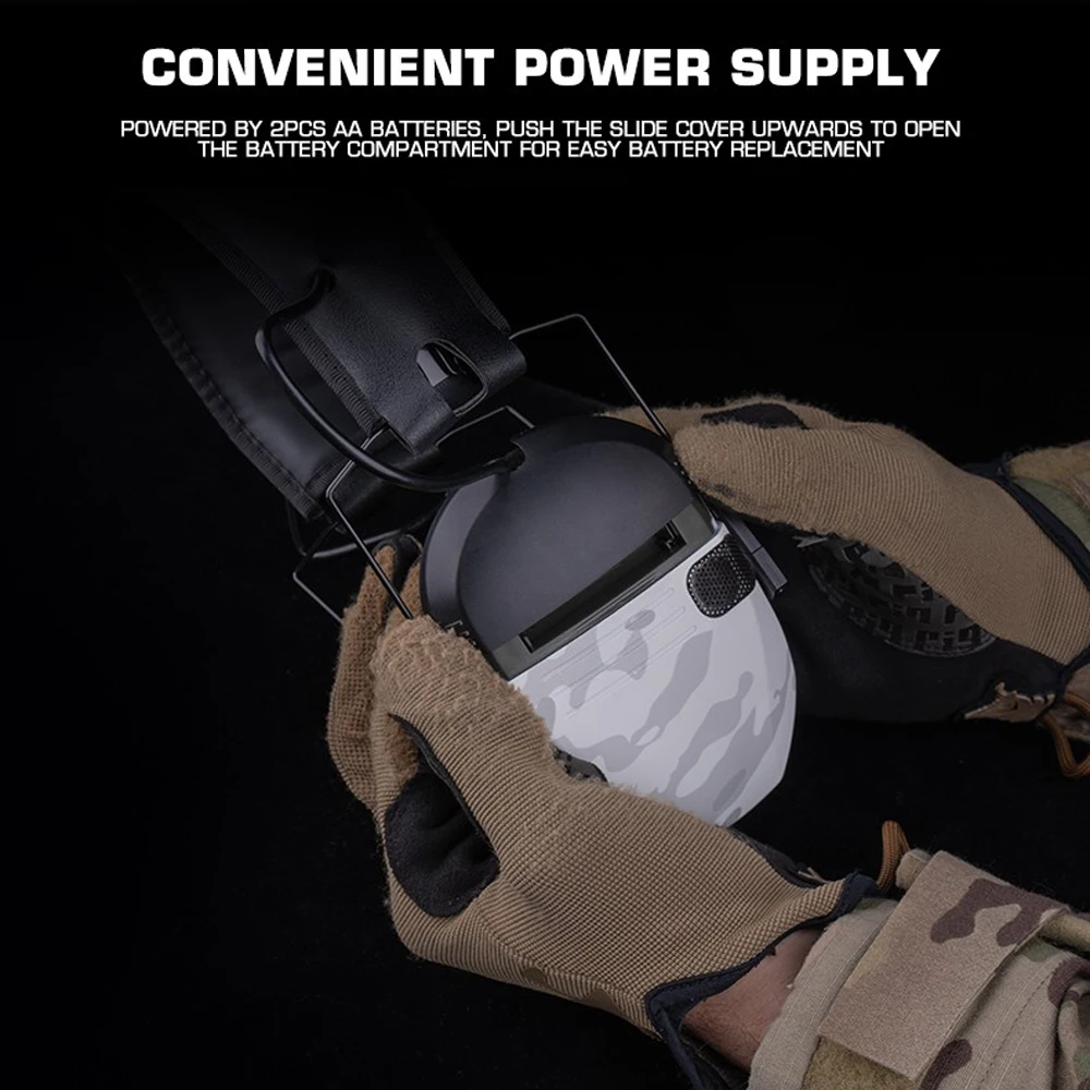 Auriculares para entrenamiento de tiro, orejeras protectoras para los oídos para caza, auriculares con ajuste de perilla de reducción de ruido para Airsoft - imagen 2