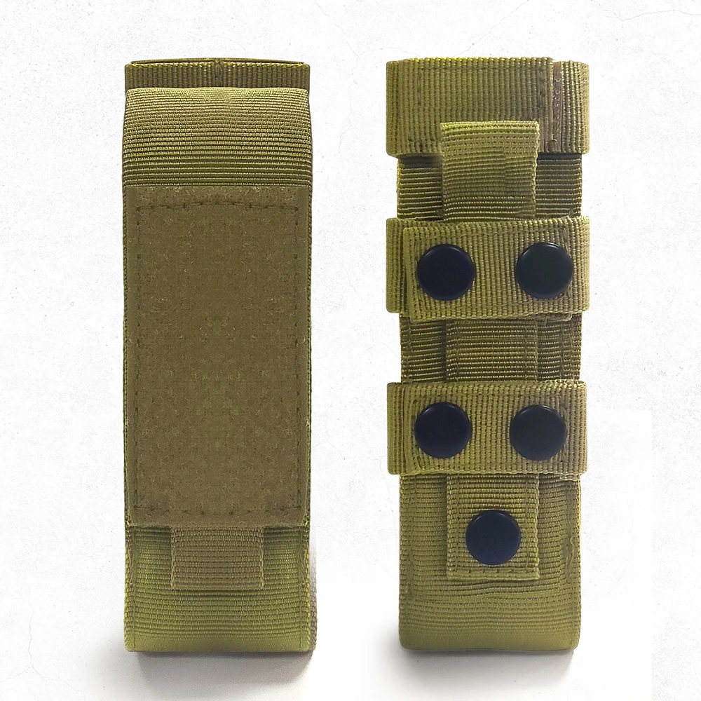 Funda de nailon para torniquete, bolsa de almacenamiento EMT, cinturón EDC, funda para linterna, tijera médica, color negro, verde y caqui - imagen 4