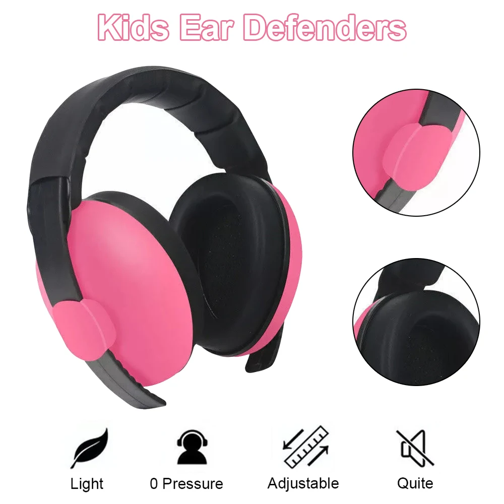 Protectores auditivos para niños, orejeras para niños, protección auditiva para bebés, auriculares con cancelación de ruido para bebés de 0 a 24 meses - imagen 2