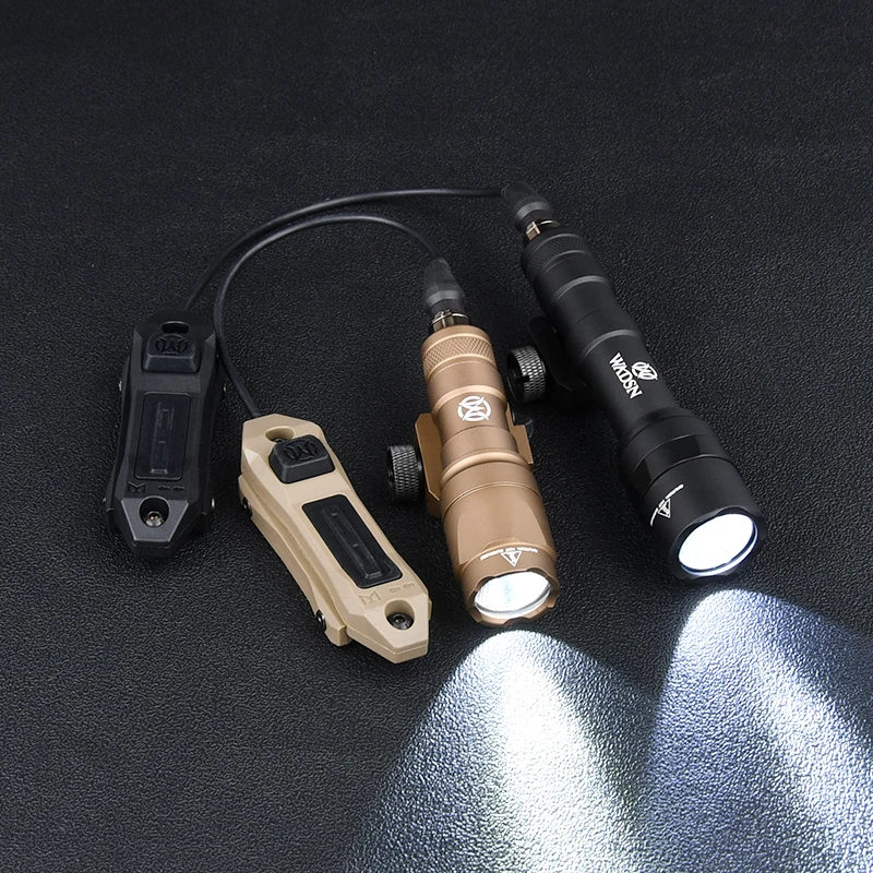 Wadsn-Juego de linterna táctica M300A, luz de explorador M600U, foco de caza M300 M600, interruptor de presión remota, M-lok Keymod, riel de 20MM - imagen 2