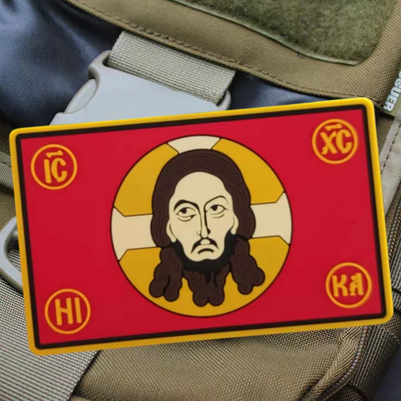 Parche de goma suave de PVC 3D para padre Jesús, ángel guardián, gancho y bucle, insignia de moral, mochila, parches adhesivos decorativos para ropa - imagen 5