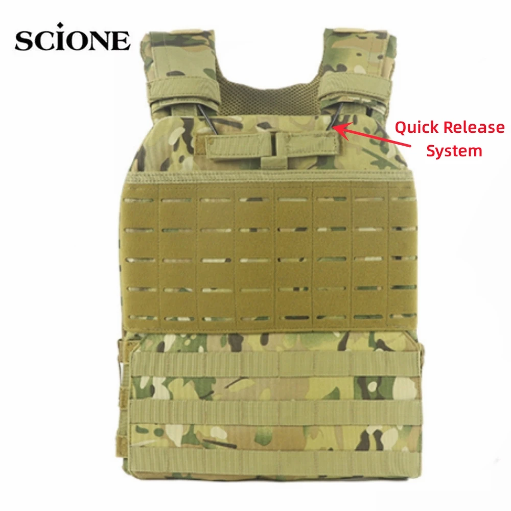 Chaleco táctico de liberación rápida Molle, chaleco de combate Camo CS, Chaleco de entrenamiento de campo, protección al aire libre, equipo deportivo Vikingo, aparejo de pecho - imagen 2