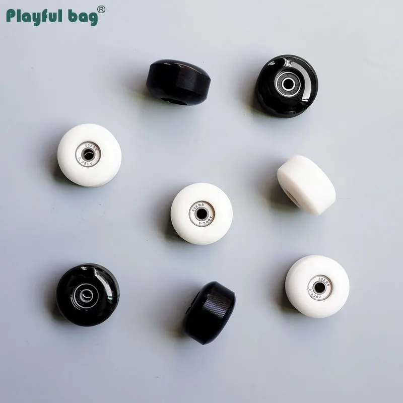 Ruedas de patín de PU de alta dureza 95A, ruedas de acción con ranura estampada para patines y monopatín dobles, 52x32mm AMB273 - imagen 3