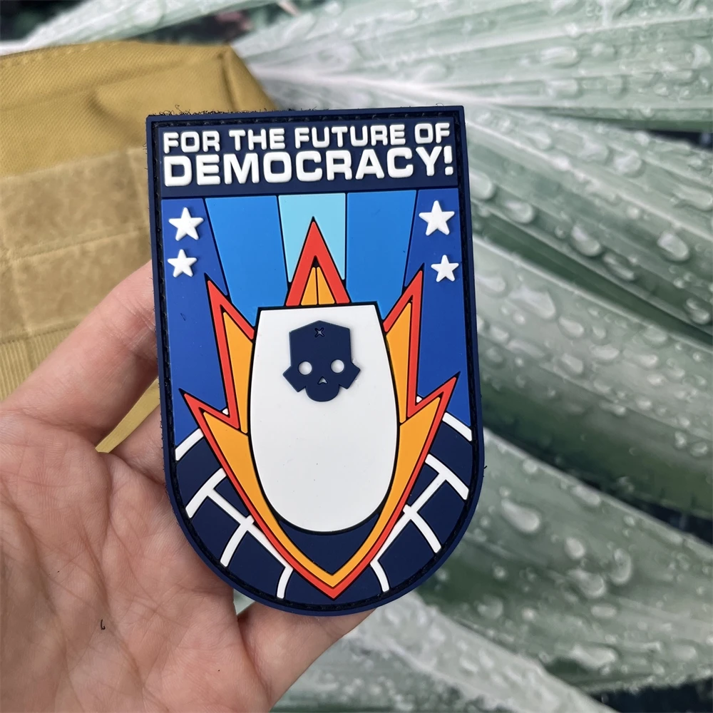 Parches tácticos de calavera de Hell buzos, insignia militar de PVC, pegatina de mochila con emblema de velcro y moral - imagen 4