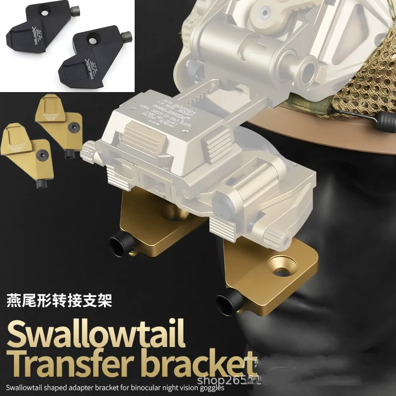 Brazo de puente de PVS-14 táctico, montaje de puente doble, montaje de casco táctico de Metal, soporte de gafas de visión nocturna Binocular de cola de milano PVS14 - imagen 2