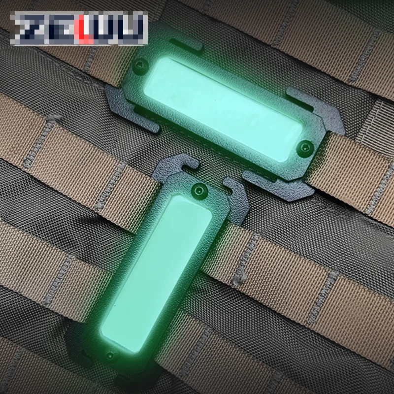 Molle táctico marca noctilucente herramientas para exteriores accesorios Molle de plástico mochila Compatible con EDC - imagen 4