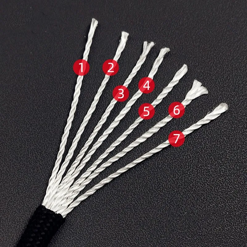 Cuerda de paracaídas militar 100 de 7 hebras y 4mm, accesorios de acampada, equipo de supervivencia al aire libre, pulsera artesanal, 30/550 m - imagen 2