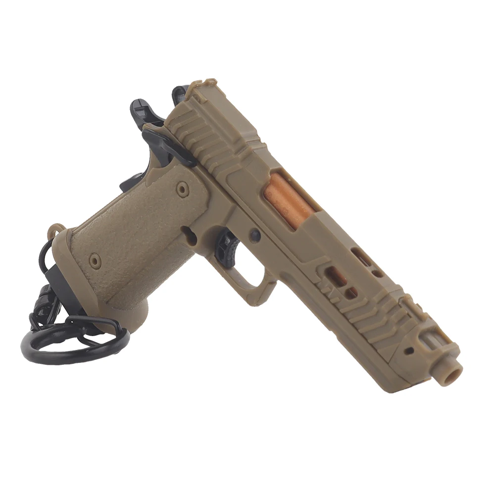 LLavero táctico con forma de pistola, Mini decoraciones portátiles, desmontable, G45, tiro, Paintball, llavero, tendencia - imagen 5