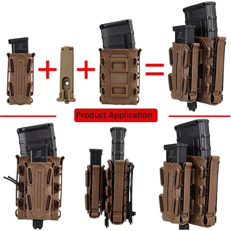 Herramienta de clip de vaina de cintura K, cuchillo de clip de cintura, bolsa de clip de resorte para exteriores, accesorios de modificación de bolsa de linterna - imagen 3