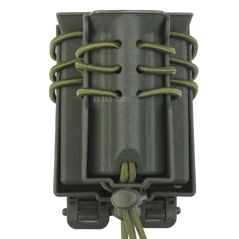 Bolsas dobles para revistas de 9MM + M4, bolsas para cinturón de tiro táctico de extracción rápida, funda, soporte para bolsa Mag de caza Airsoft - imagen 4