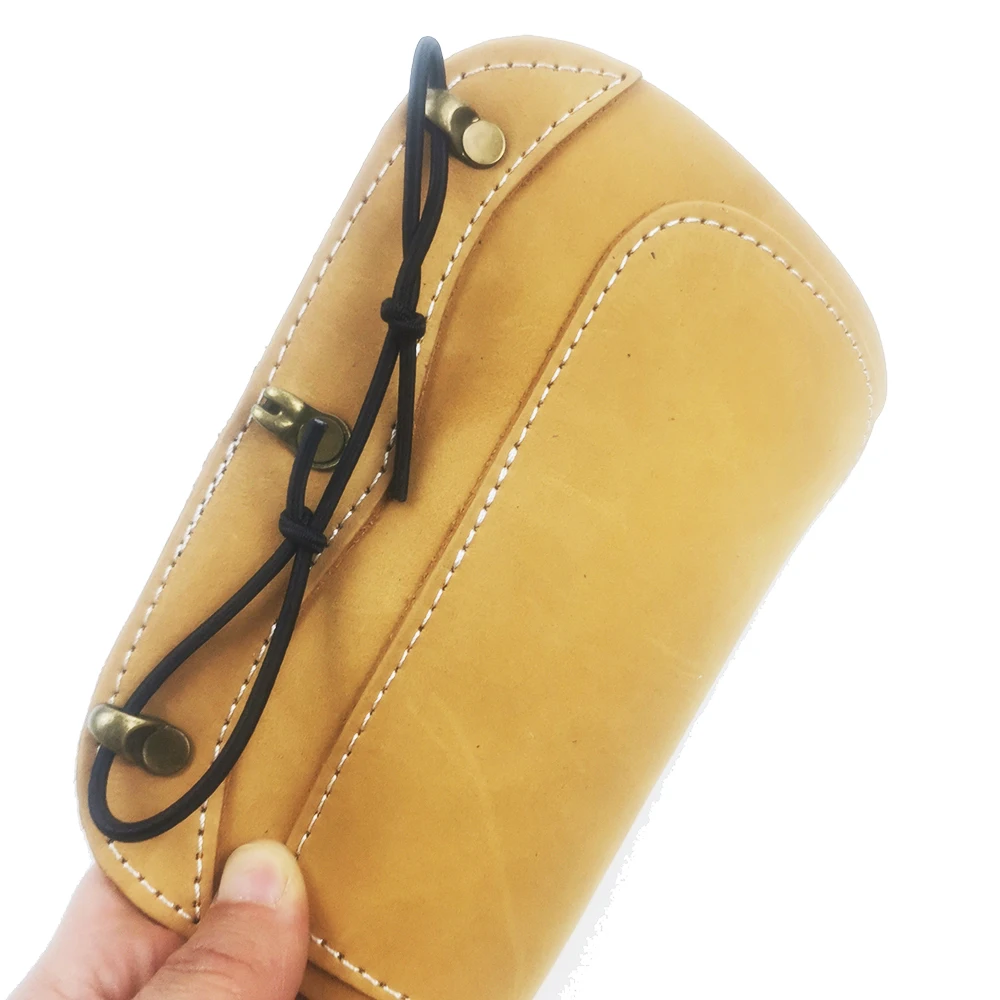 Protector de brazo de tiro con arco, guardabrazos de piel de vaca, capa superior de cuero de vaca esmerilado, Protector de brazo de tiro con arco, seguro para el antebrazo - imagen 4