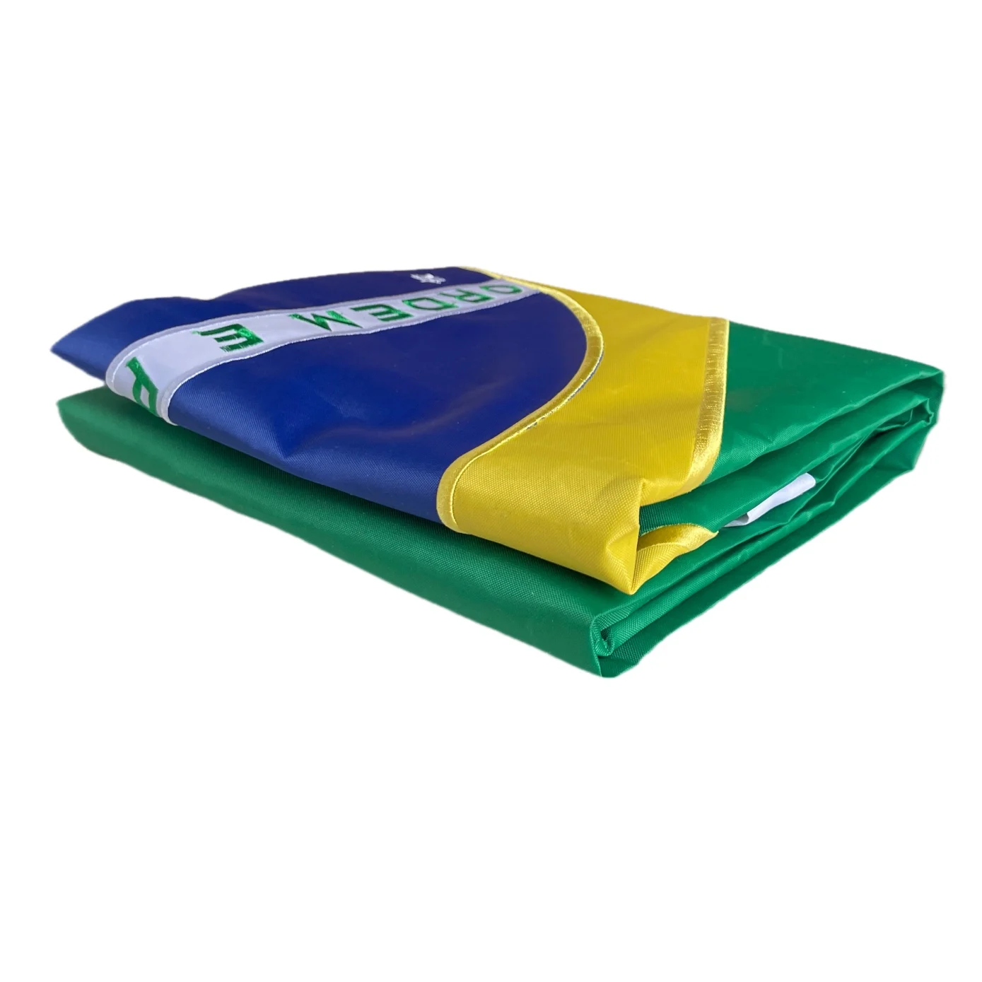 Bandera brasileña de nailon Premium de 90x150cm, 3x5, bordado al aire libre, rayas cosidas de nailon 210D, 4 puntadas, dobladillo, ojal de latón - imagen 5