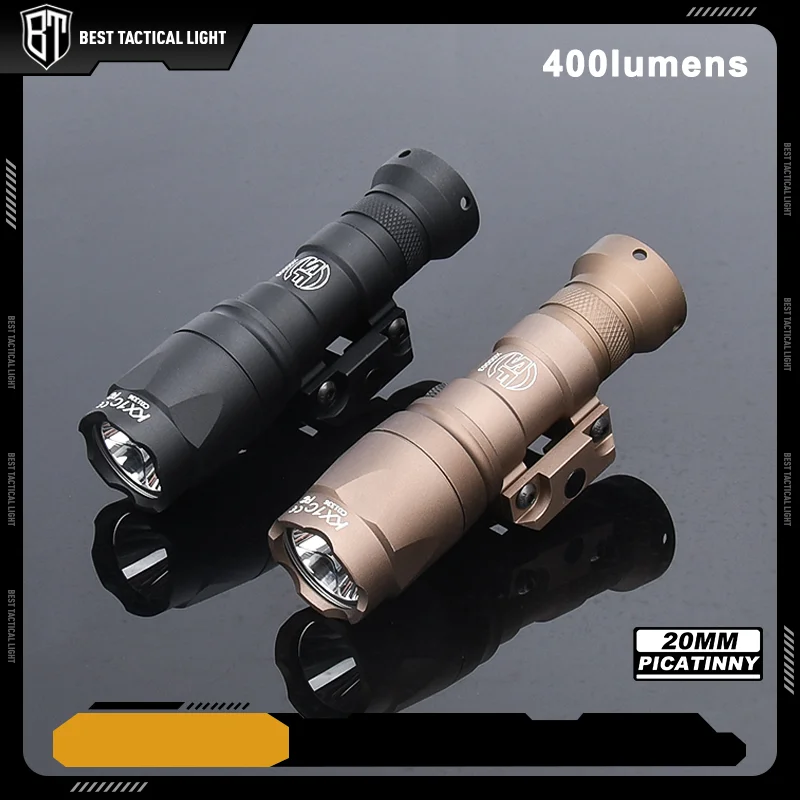 WADSN Surefir-linterna táctica M300A M600U, luz blanca de 400/600 lúmenes, apta para riel de 20mm, accesorios para armas de caza, Airsoft - imagen 4