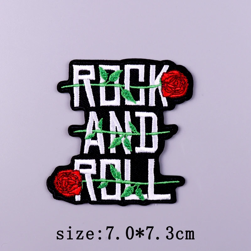 Parche de calavera Punk para planchar, parches bordados para ropa, parches termoadhesivos para ropa, parche con gancho para pegatinas para ropa - imagen 3