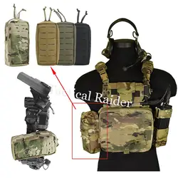 Chaleco táctico portaplacas MOLLE con bolsas desmontables