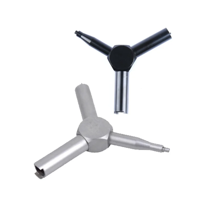 Wadsn llave de válvula de Gas de caza al aire libre, herramienta de carga de revista de fuerza Triple del ejército de acero para GBB AEG KSC WA Airsoft Gun Shooting - imagen 3