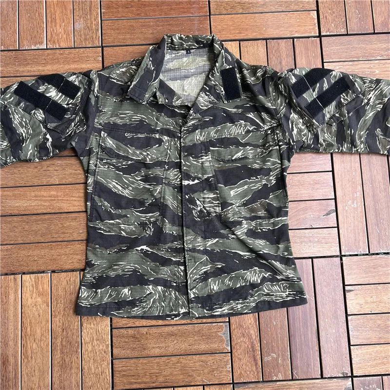 Uniforme táctico GEN3 chaqueta de manga larga G3 traje de rana abrigo superior, camuflaje de noche de arena, camuflaje de punto de tigre, jungla de cuatro colores - imagen 3