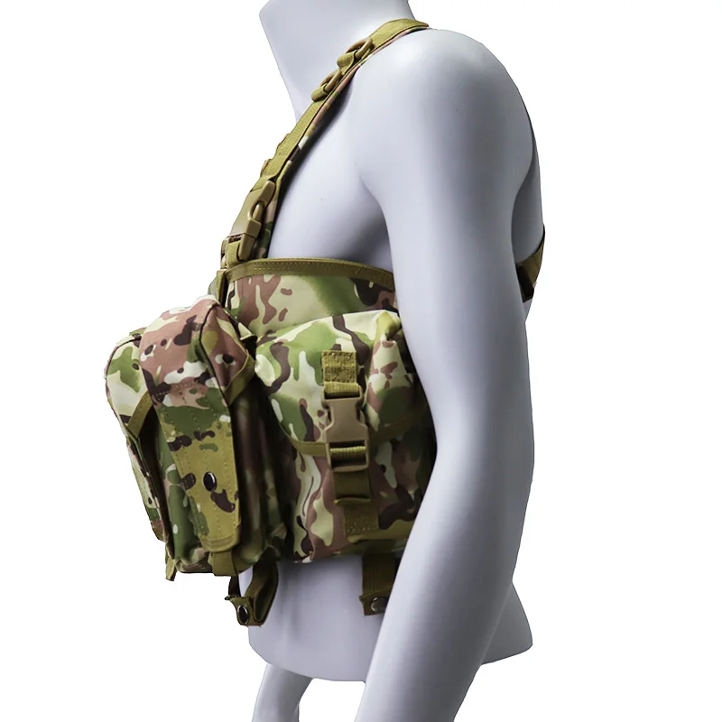 Ropa de caza ligera de camuflaje, equipo táctico, armadura corporal para Paintball Airsoft, chaleco militar AK para aparejo de pecho - imagen 2