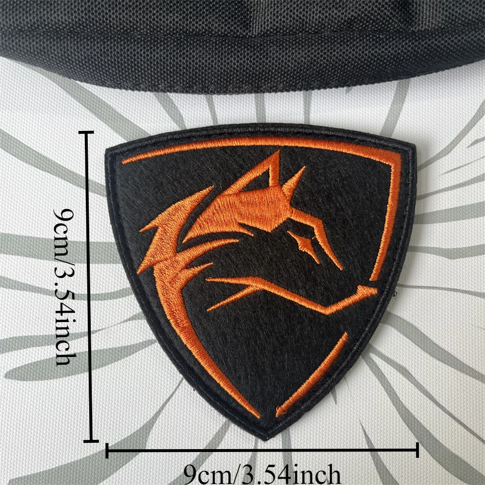 Parche táctico Fox Morale, parches bordados con gancho y bucle para ropa, brazalete militar, pegatina para mochila - imagen 4