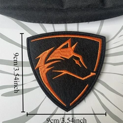 Parche táctico Fox Morale bordado con velcro militar para mochila