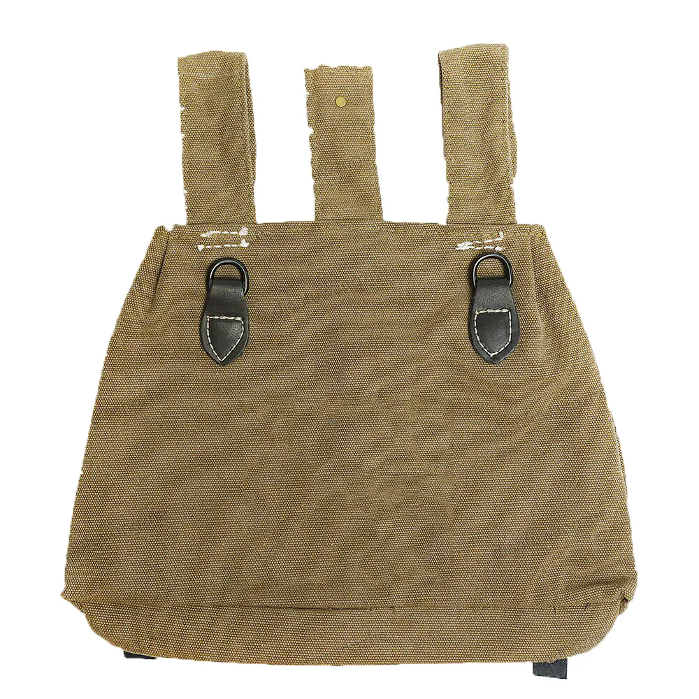 Bolsa táctica de lona verde gris alemana WWII para raciones - imagen 2