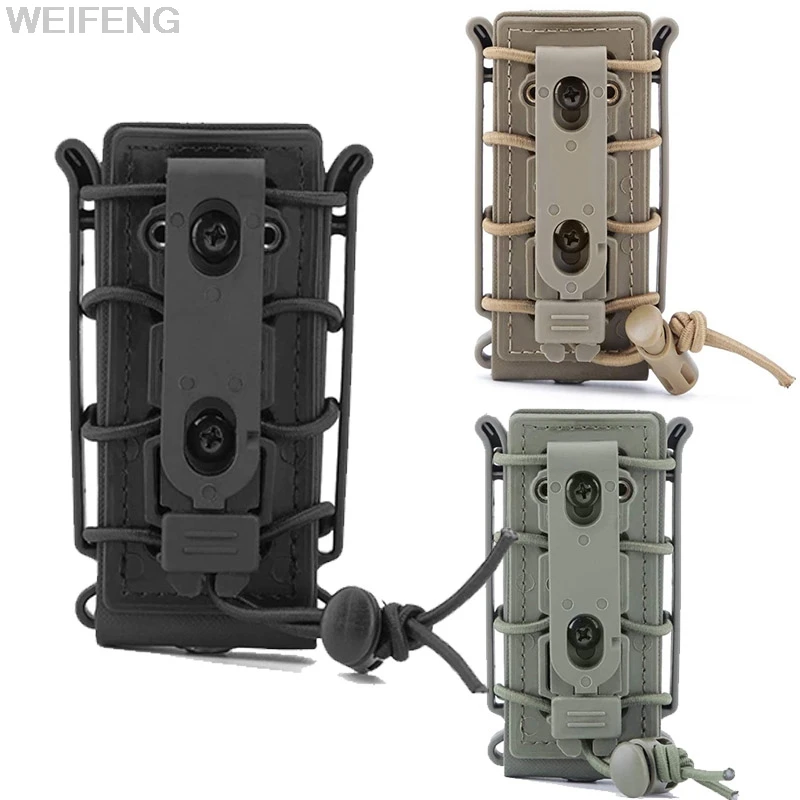 KYDEX-bolsa táctica para revistas, Clip de cintura para cuchillo trasero, abrazadera de sujeción, funda MOLLE-LOK K, accesorios de caza - imagen 3