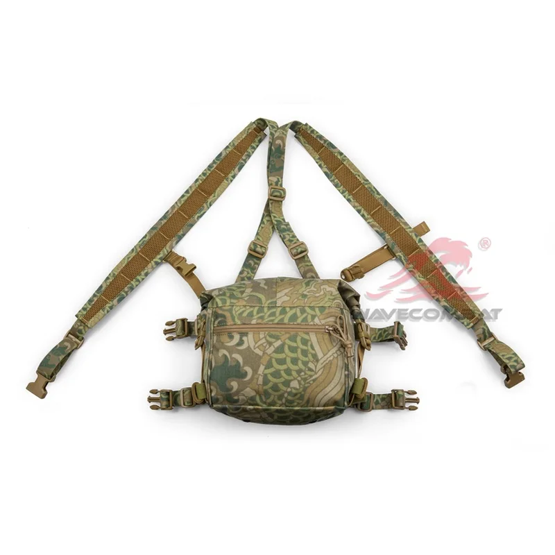 Bolsa de extremo de extensión colgante de pecho LBV con patrón de dragón para deportes al aire libre