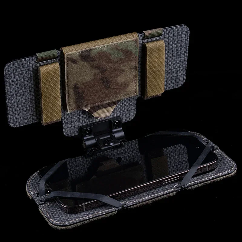 Bolsa plegable ligera para teléfono móvil, tablero de navegación con mapa, bolsa Molle para portador de placa táctica, chaleco de caza, equipo de aparejo para el pecho - imagen 5