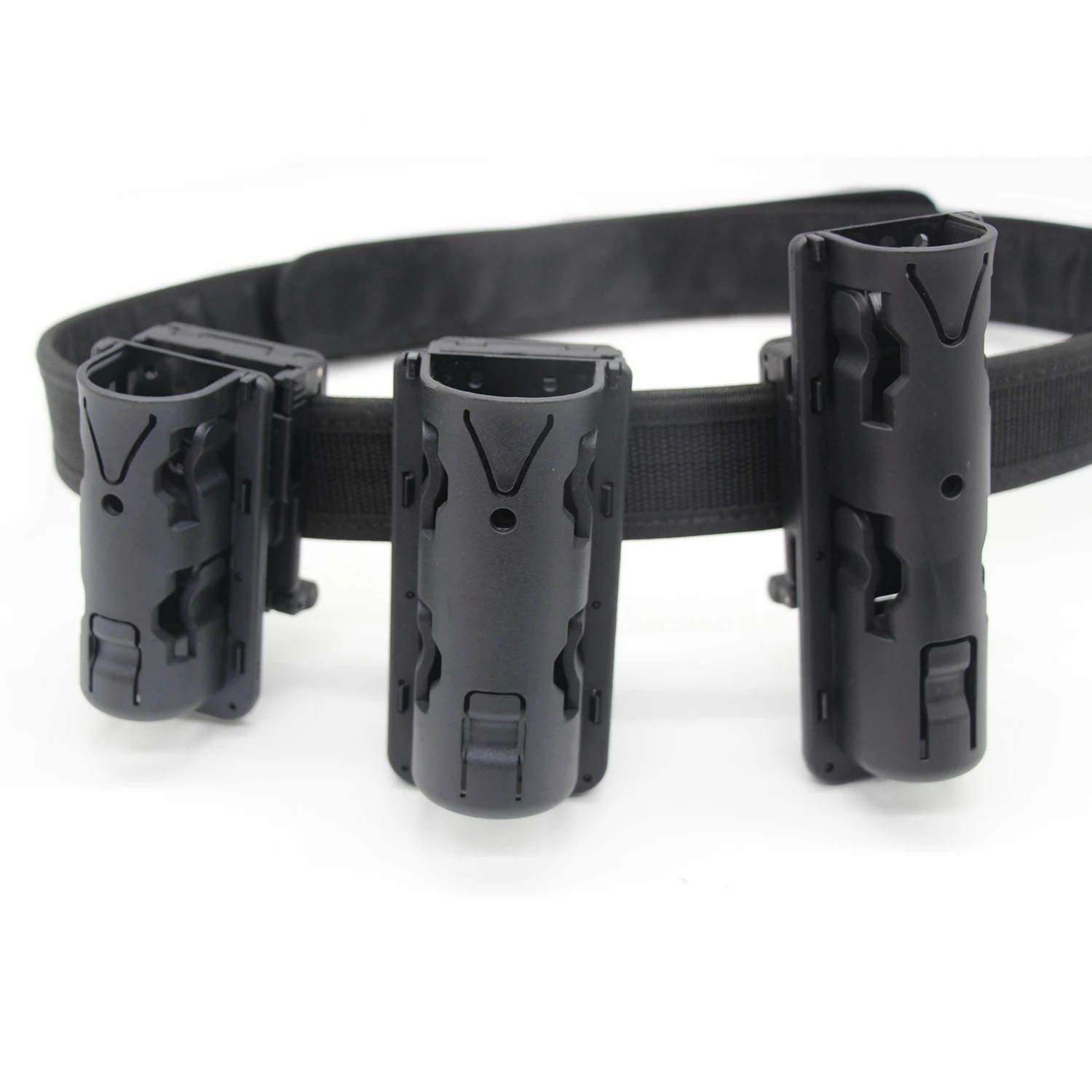 Cinturón táctico MOLLE, funda de bastón de extracción rápida, bolsa de pulverización, soporte para linterna, equipo de seguridad de servicio de caza - imagen 3