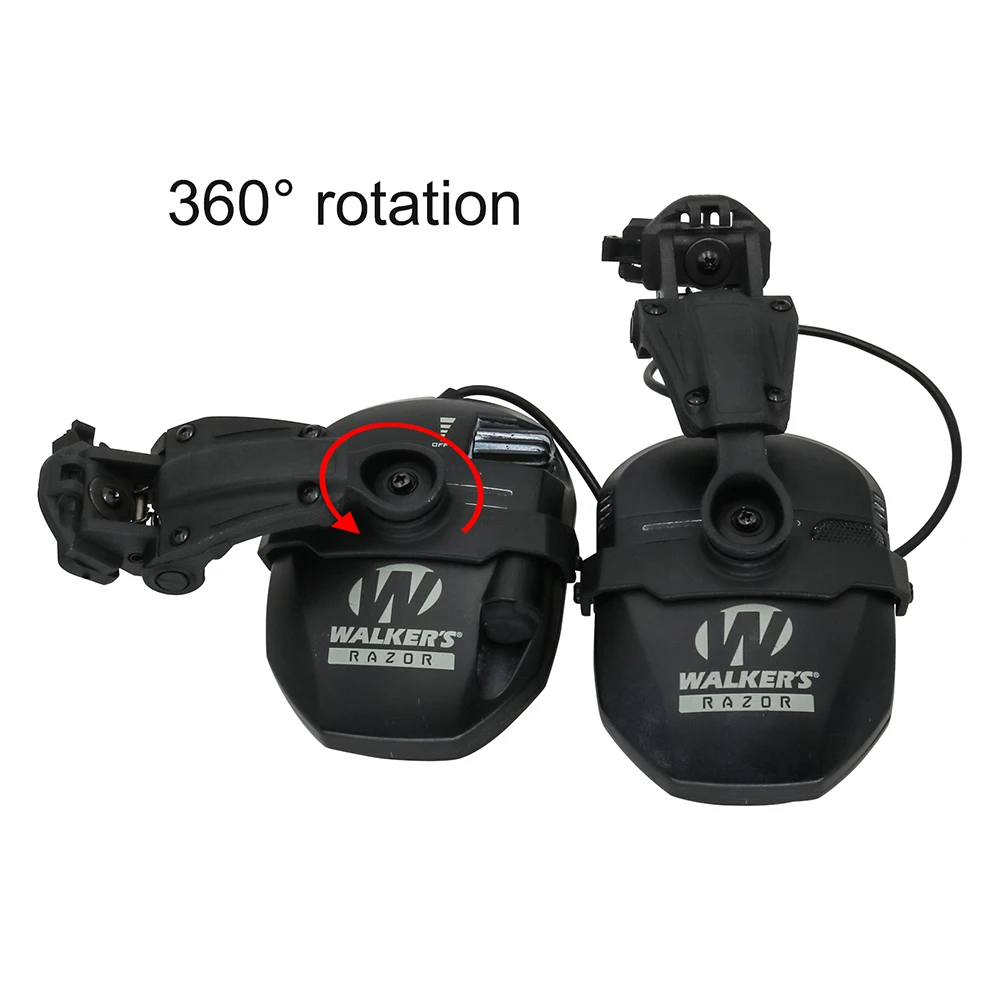 Adaptador de riel para casco de arco táctico, protección auditiva, caza de tiro, orejeras electrónicas, accesorio para Walker's Razor, auriculares delgados - imagen 5