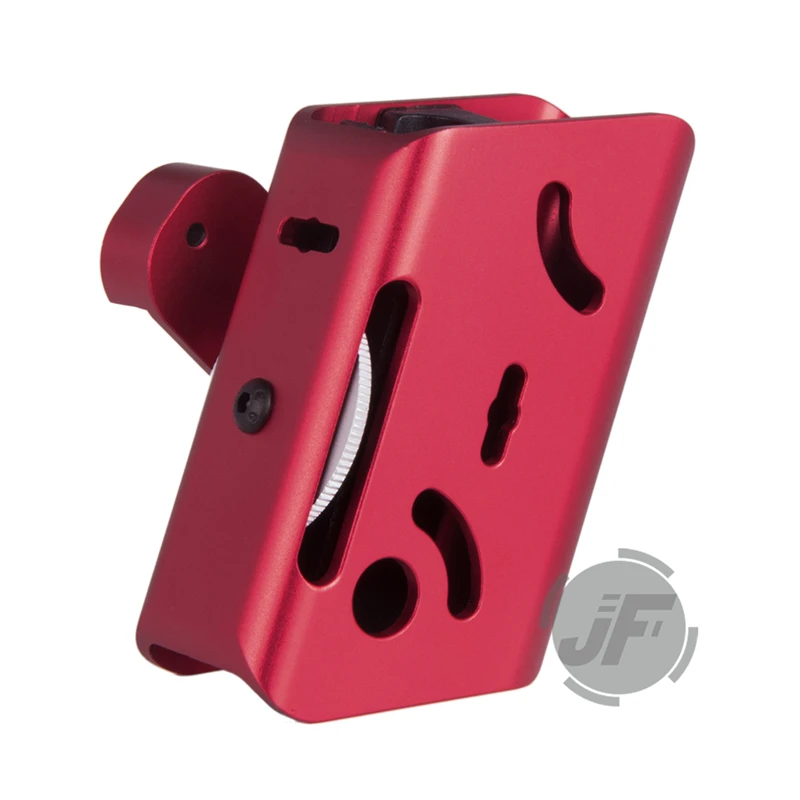 Pistolera de aluminio IPSC Mag USPSA, para competición, tiro, ajuste de ángulo múltiple, tirador de velocidad, Rojo - imagen 4
