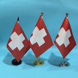 Bandera nacional de Suiza – Mesa escritorio poliéster