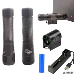 Mira láser roja y verde táctica, mira láser con punto rojo, riel Picatinny de 20mm